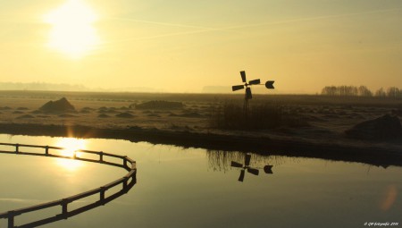 Giethoorn, langs de Bramenweg.